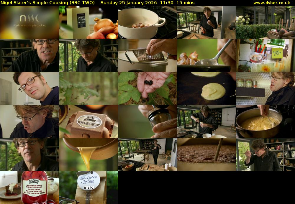 Nigel Slater's Simple Cooking (BBC TWO) Sunday 25 January 2026 11:30 - 11:45