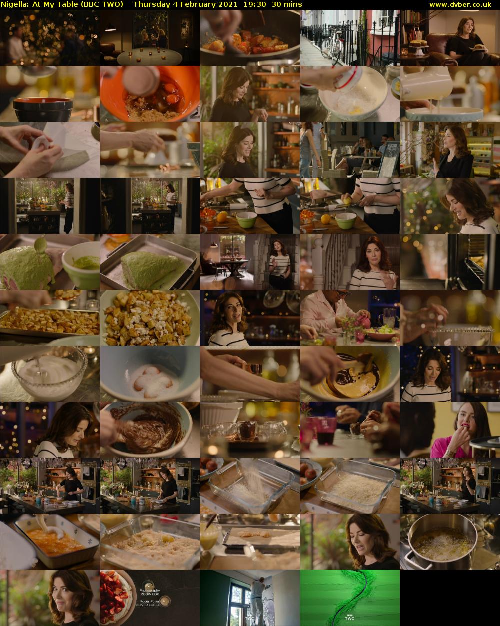 Nigella: At My Table (BBC TWO) Thursday 4 February 2021 19:30 - 20:00