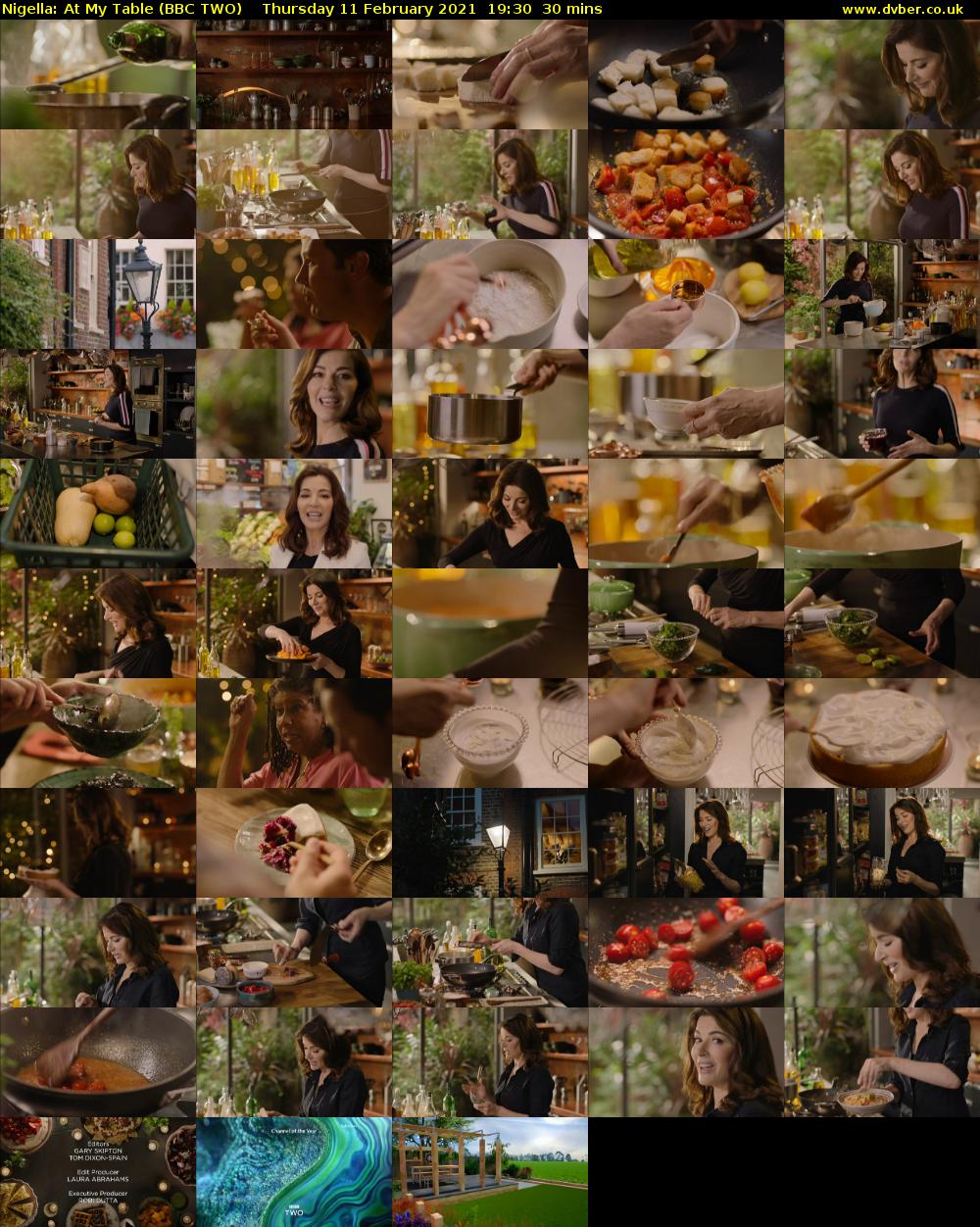Nigella: At My Table (BBC TWO) Thursday 11 February 2021 19:30 - 20:00