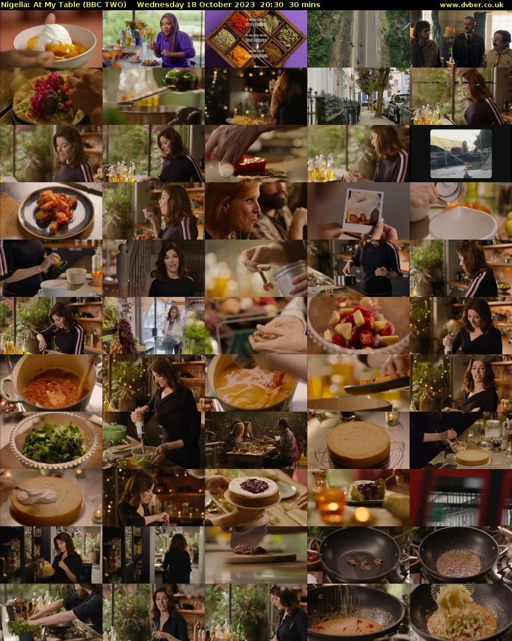 Nigella: At My Table (BBC TWO) Wednesday 18 October 2023 20:30 - 21:00