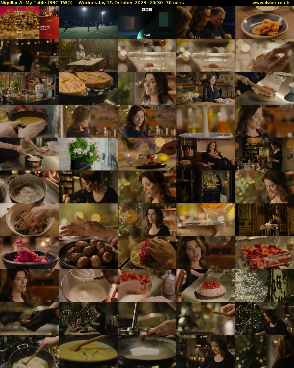 Nigella: At My Table (BBC TWO) Wednesday 25 October 2023 20:30 - 21:00