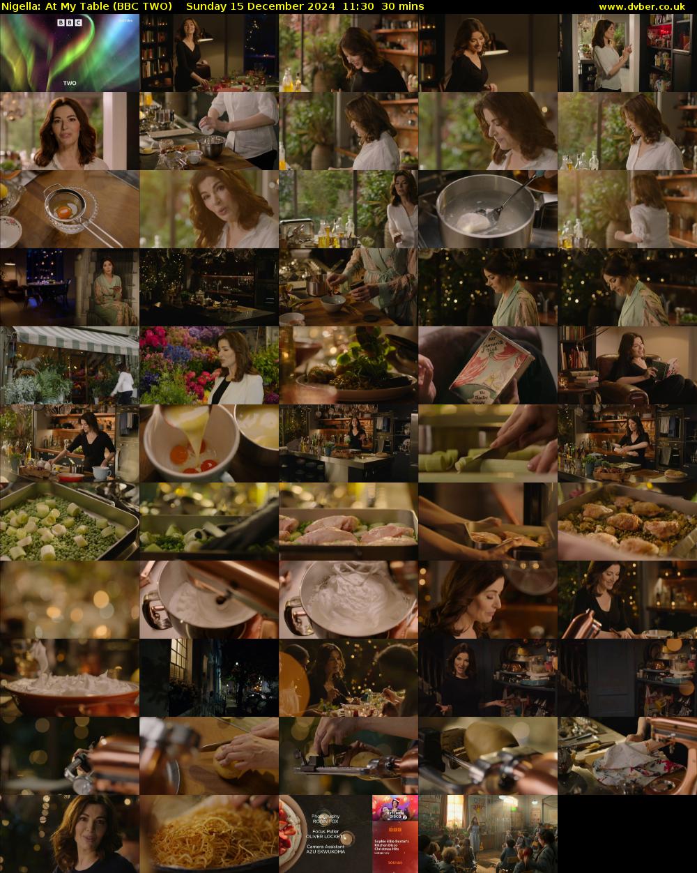 Nigella: At My Table (BBC TWO) Sunday 15 December 2024 11:30 - 12:00
