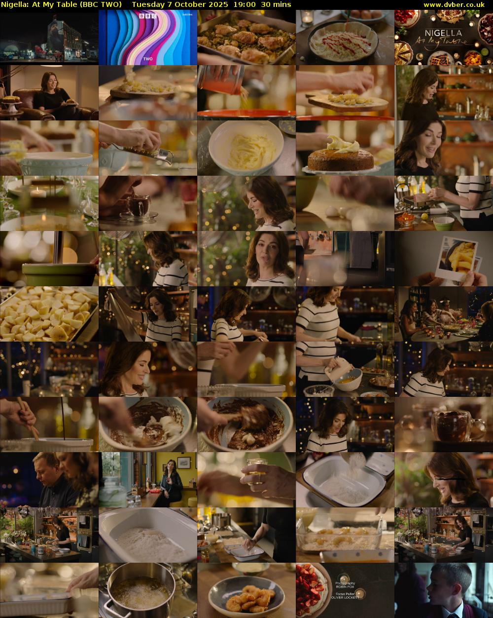 Nigella: At My Table (BBC TWO) Tuesday 7 October 2025 19:00 - 19:30