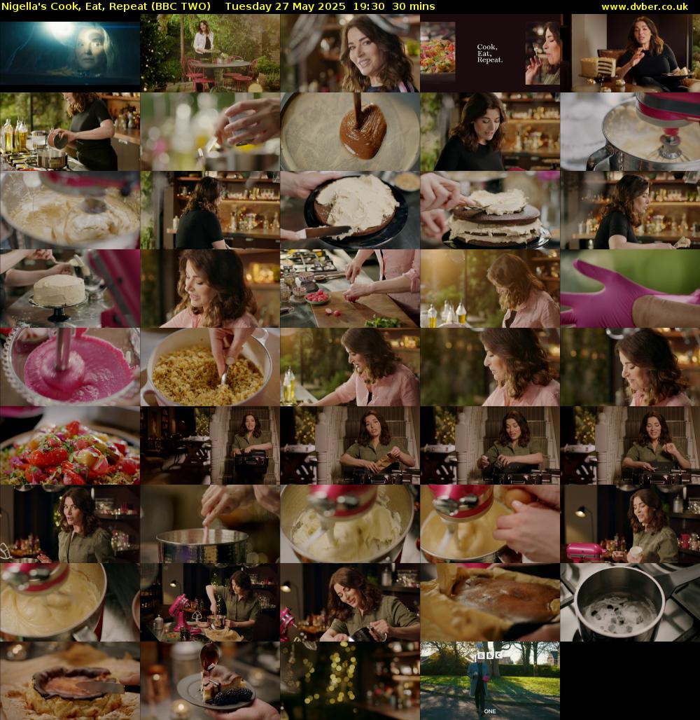 Nigella's Cook, Eat, Repeat (BBC TWO) Tuesday 27 May 2025 19:30 - 20:00