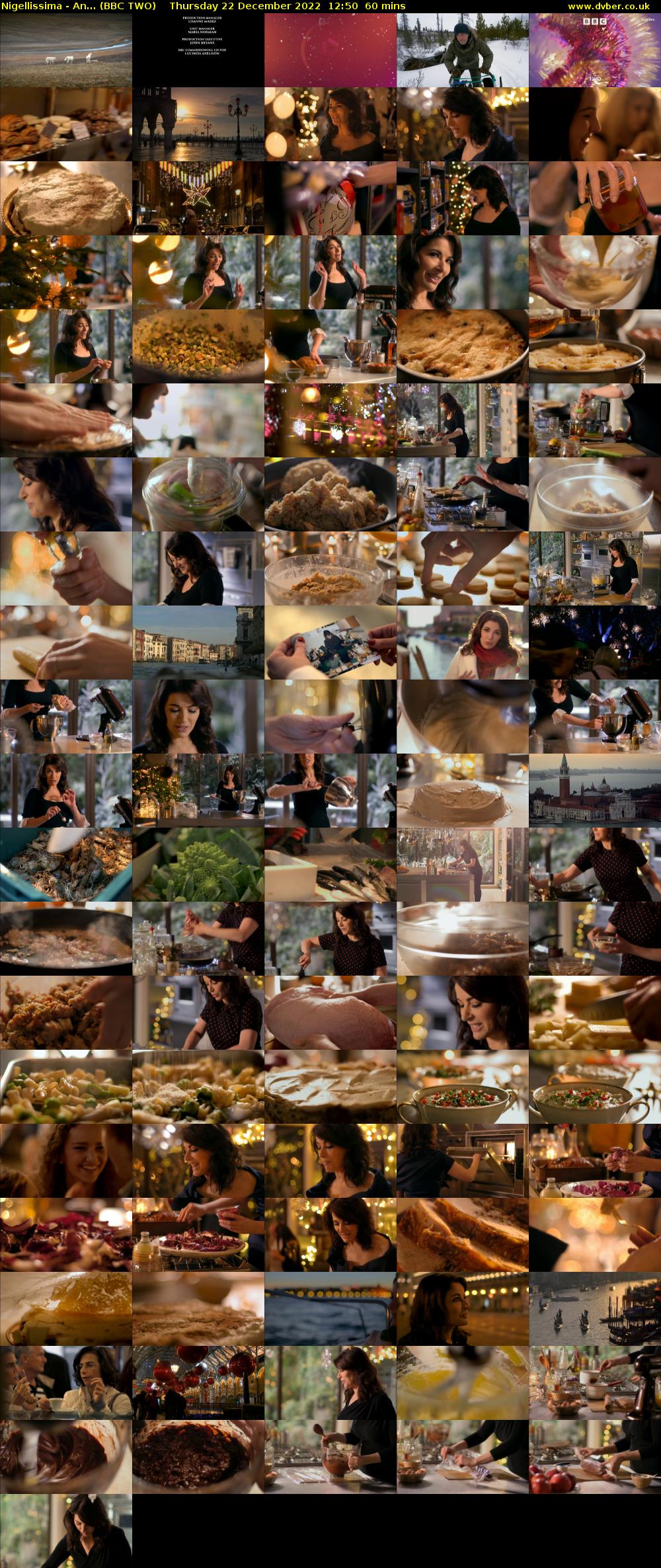Nigellissima - An... (BBC TWO) Thursday 22 December 2022 12:50 - 13:50