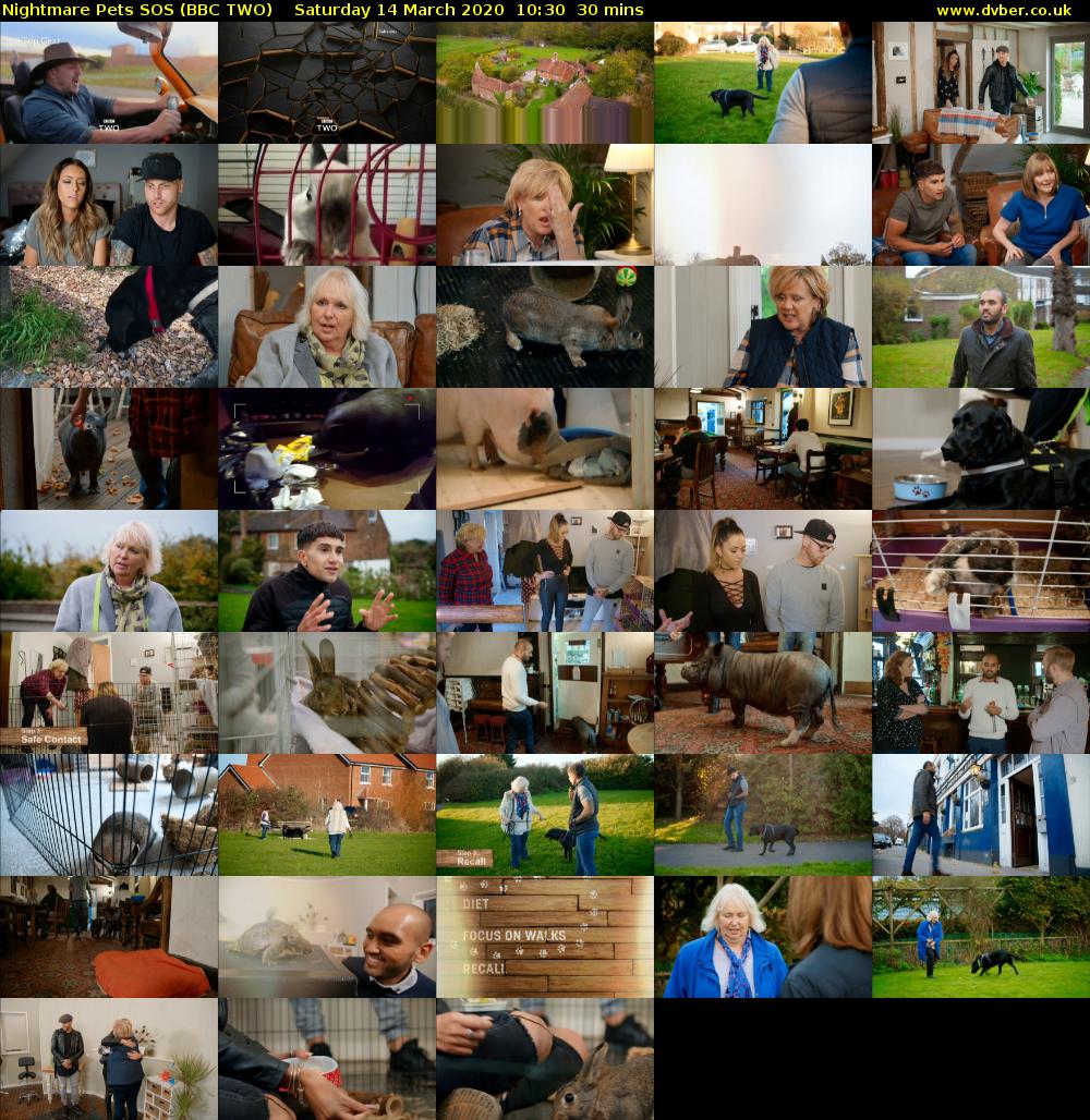 Nightmare Pets SOS (BBC TWO) Saturday 14 March 2020 10:30 - 11:00