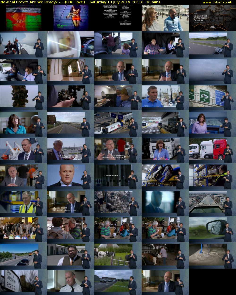 No-Deal Brexit: Are We Ready? -... (BBC TWO) Saturday 13 July 2019 01:10 - 01:40