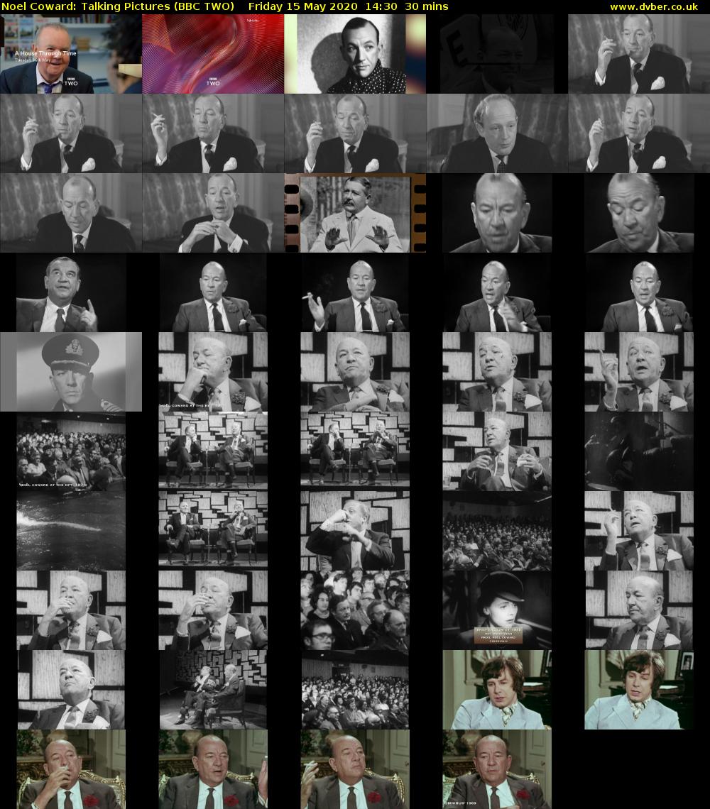 Noel Coward: Talking Pictures (BBC TWO) Friday 15 May 2020 14:30 - 15:00