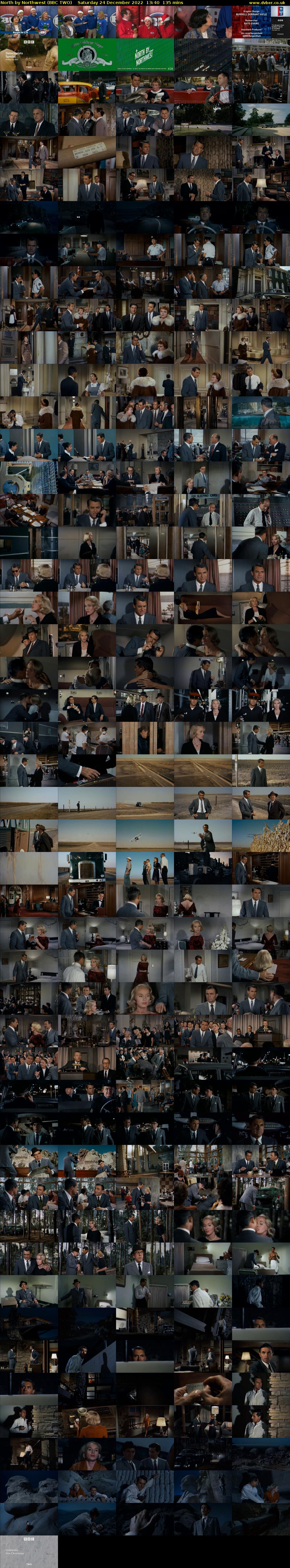 North by Northwest (BBC TWO) Saturday 24 December 2022 13:40 - 15:55