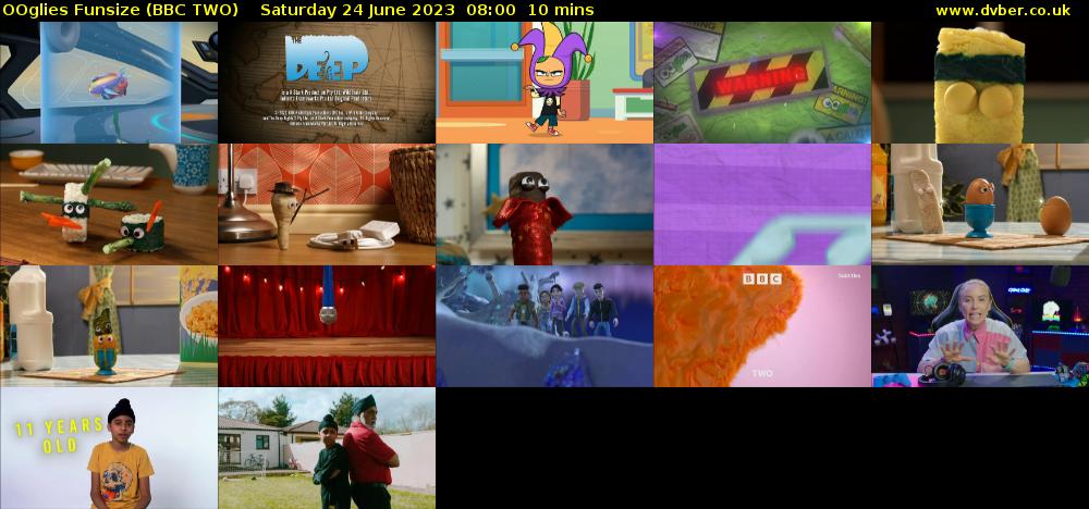 OOglies Funsize (BBC TWO) Saturday 24 June 2023 08:00 - 08:10