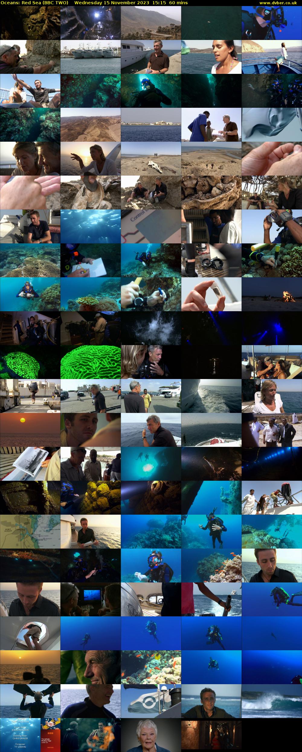 Oceans: Red Sea (BBC TWO) Wednesday 15 November 2023 15:15 - 16:15