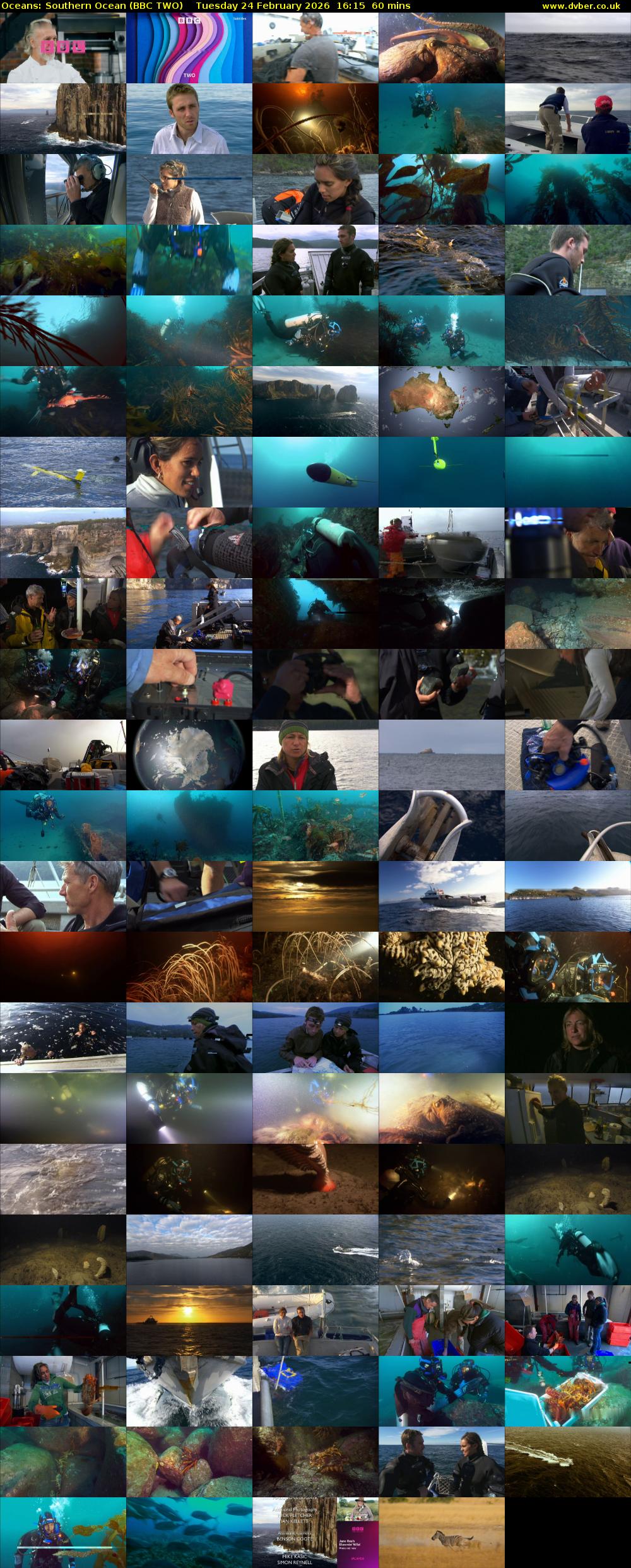 Oceans: Southern Ocean (BBC TWO) Tuesday 24 February 2026 16:15 - 17:15