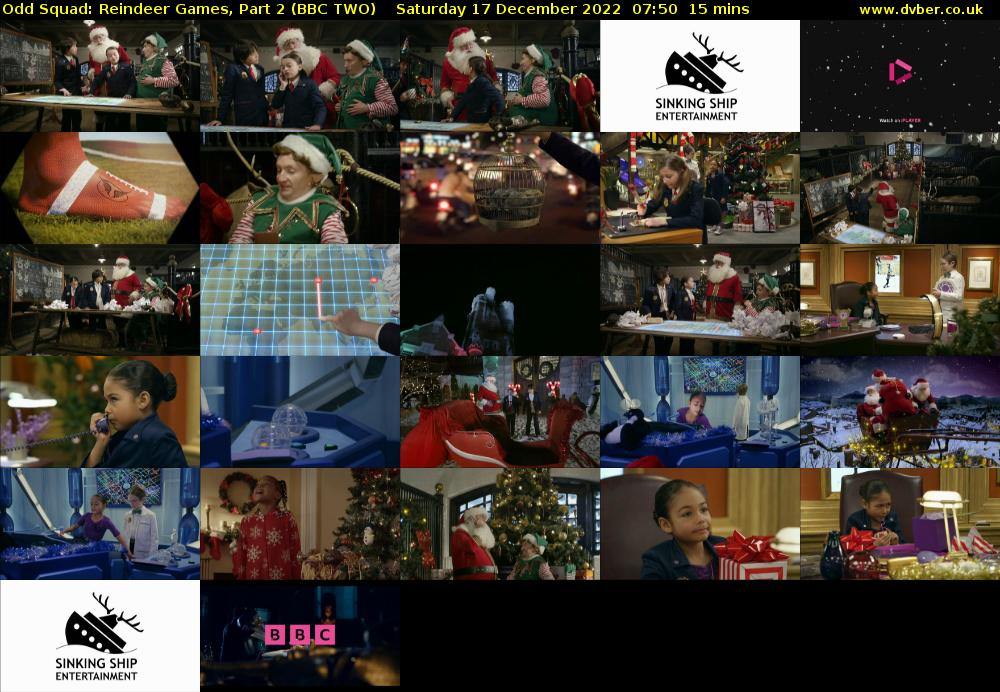 Odd Squad: Reindeer Games, Part 2 (BBC TWO) Saturday 17 December 2022 07:50 - 08:05