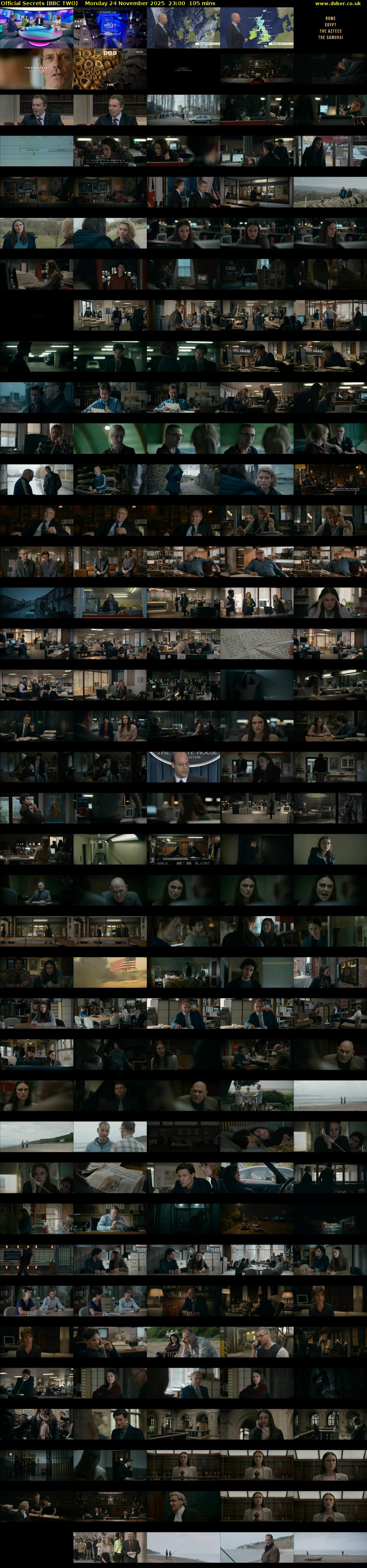 Official Secrets (BBC TWO) Monday 24 November 2025 23:00 - 00:45