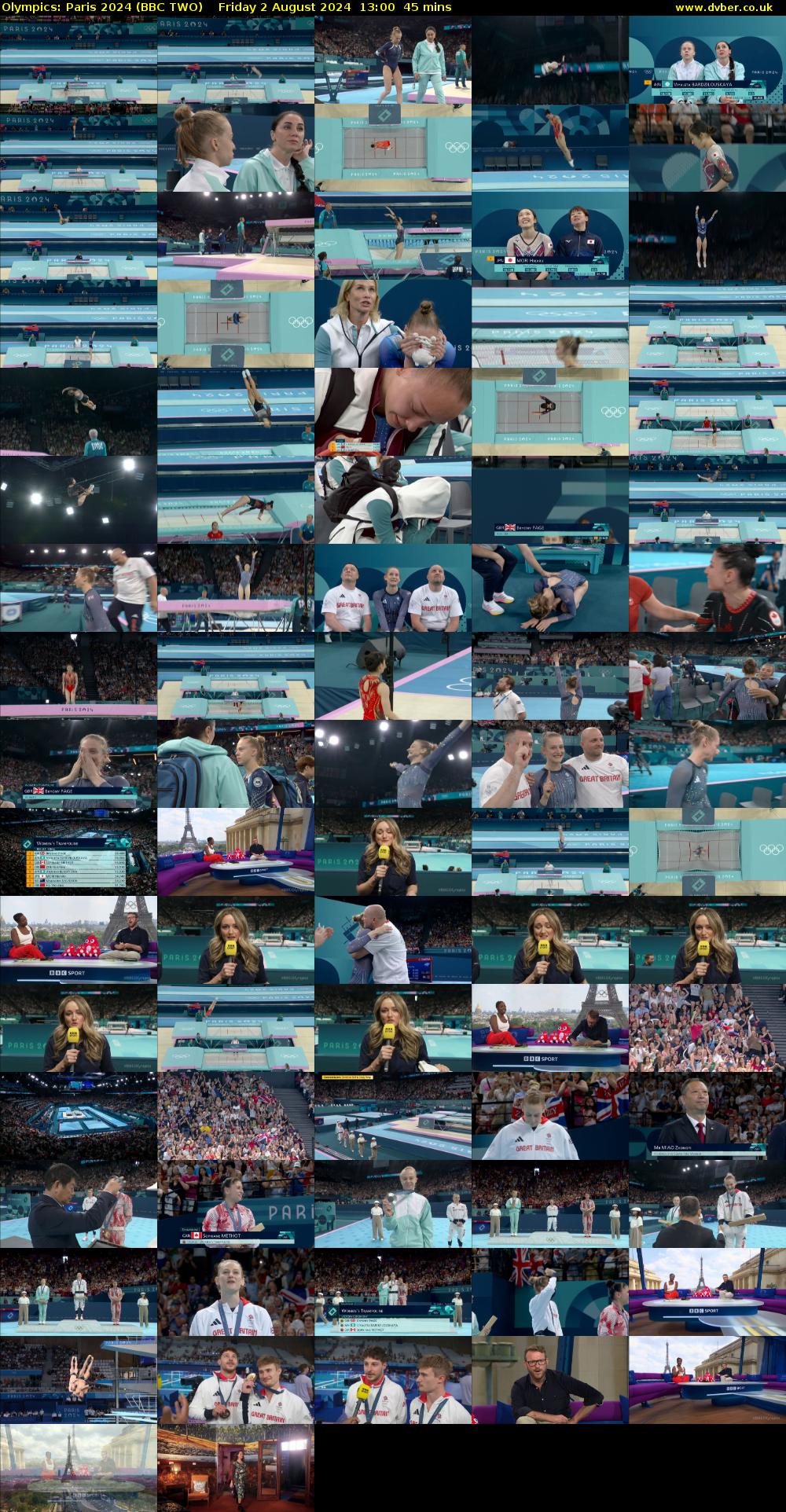 Olympics: Paris 2024 (BBC TWO) Friday 2 August 2024 13:00 - 13:45
