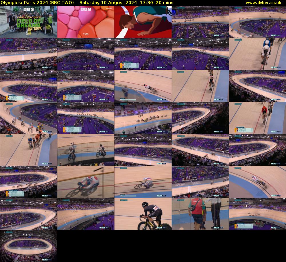 Olympics: Paris 2024 (BBC TWO) Saturday 10 August 2024 17:30 - 17:50