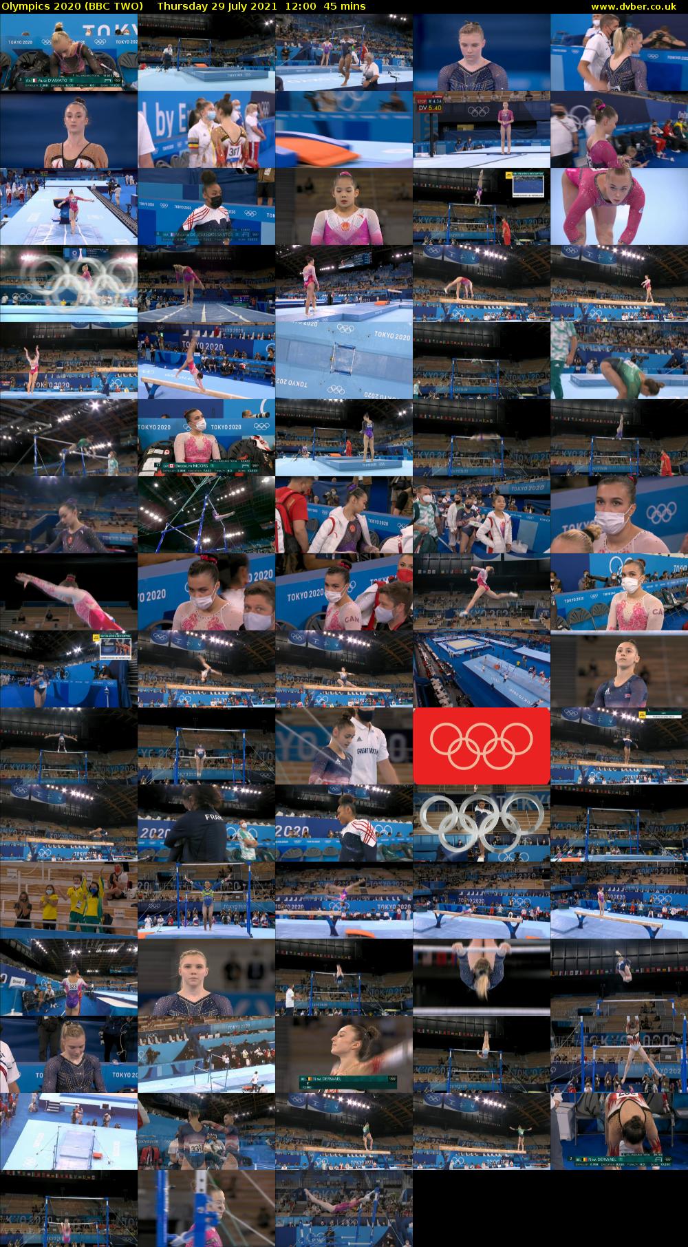 Olympics 2020 (BBC TWO) Thursday 29 July 2021 12:00 - 12:45