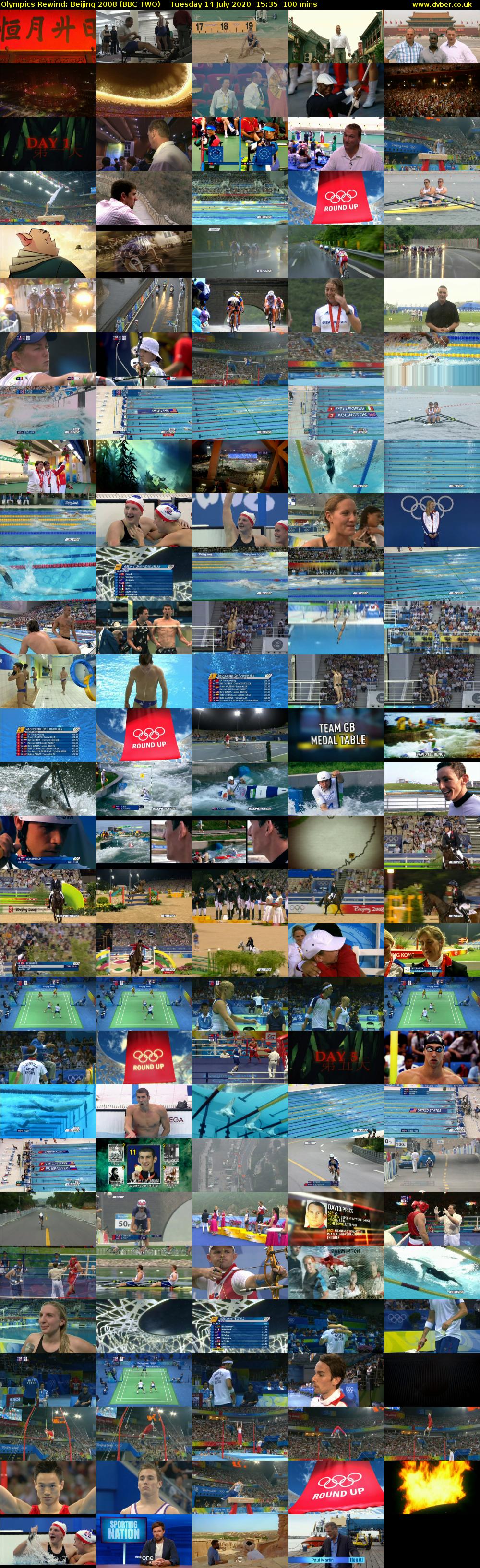 Olympics Rewind: Beijing 2008 (BBC TWO) Tuesday 14 July 2020 15:35 - 17:15