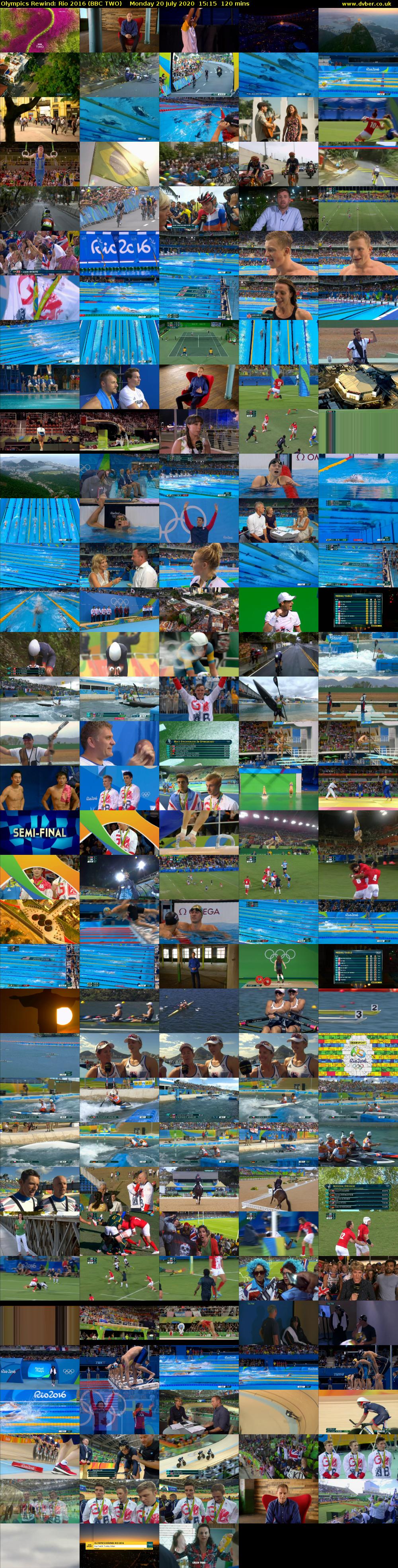 Olympics Rewind: Rio 2016 (BBC TWO) Monday 20 July 2020 15:15 - 17:15