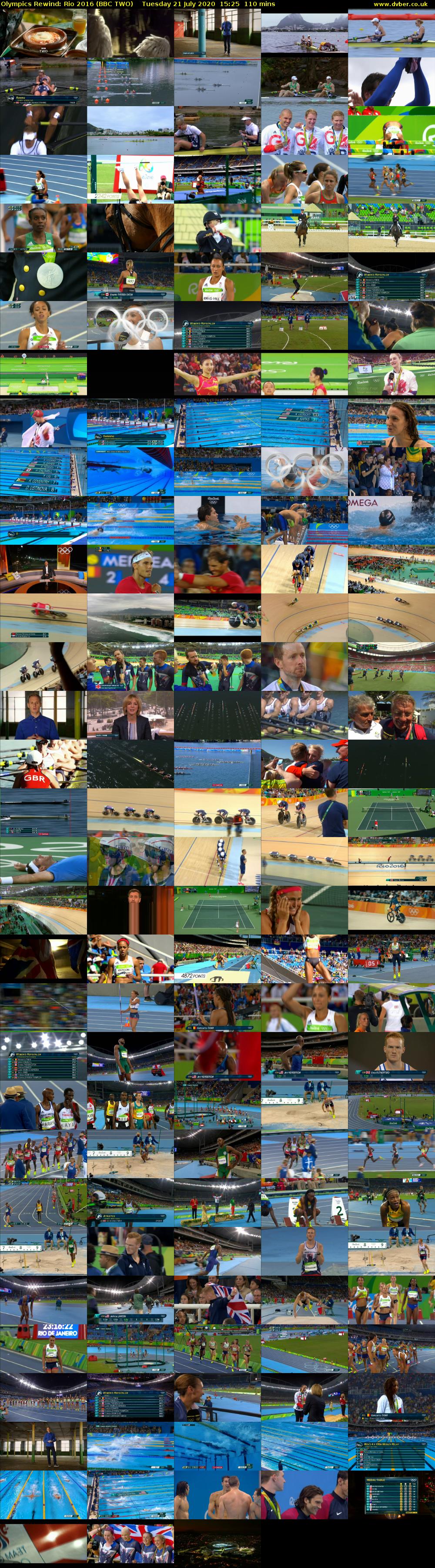 Olympics Rewind: Rio 2016 (BBC TWO) Tuesday 21 July 2020 15:25 - 17:15