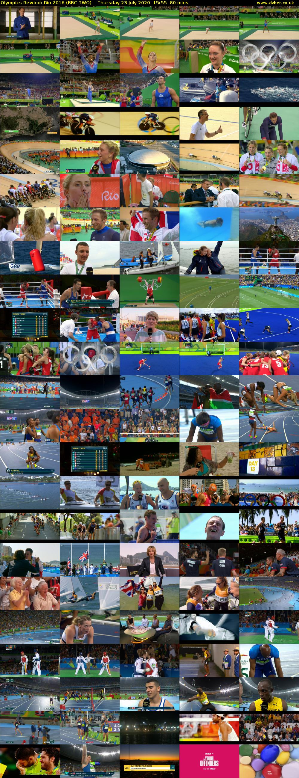 Olympics Rewind: Rio 2016 (BBC TWO) Thursday 23 July 2020 15:55 - 17:15