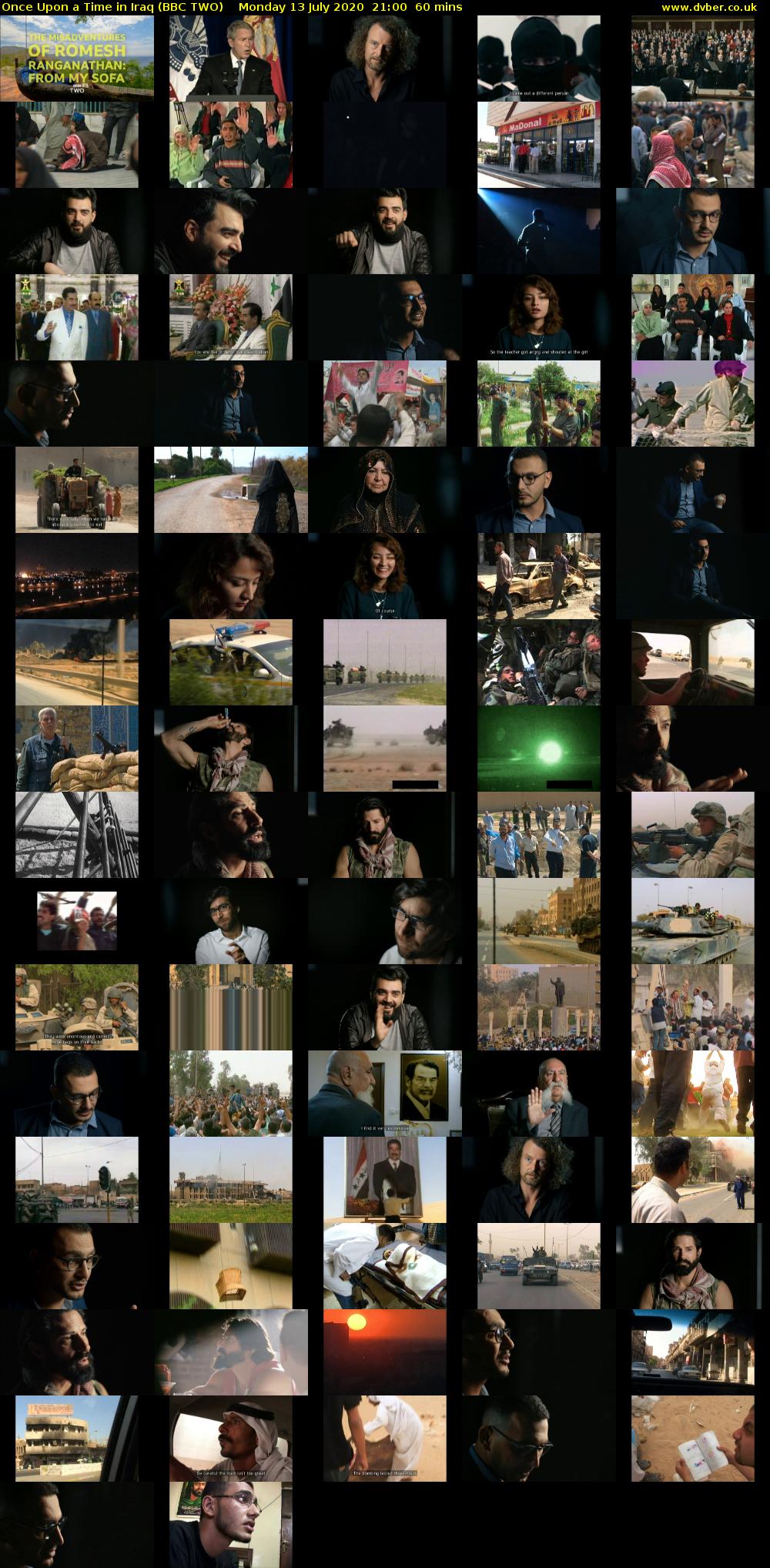 Once Upon a Time in Iraq (BBC TWO) Monday 13 July 2020 21:00 - 22:00