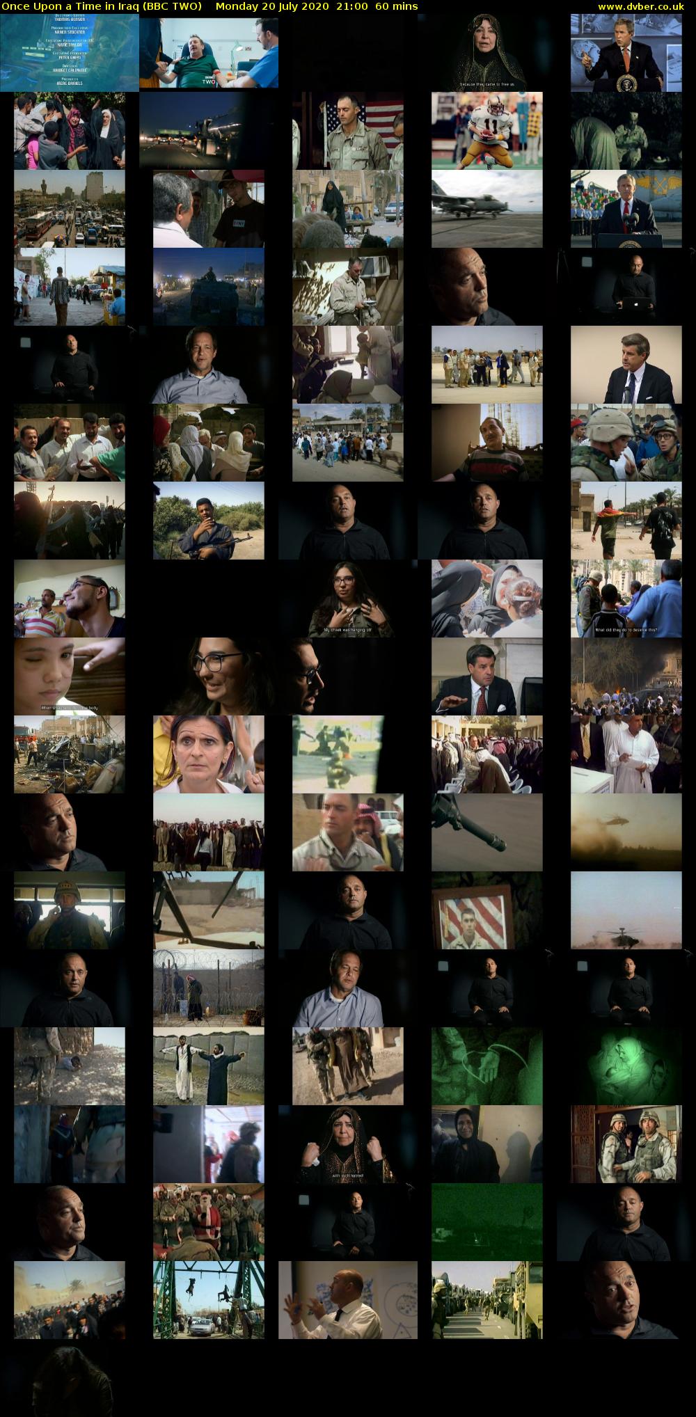 Once Upon a Time in Iraq (BBC TWO) Monday 20 July 2020 21:00 - 22:00