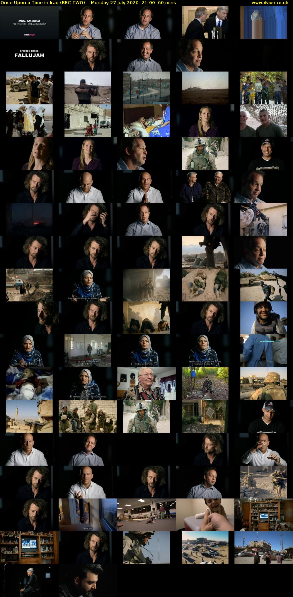 Once Upon a Time in Iraq (BBC TWO) Monday 27 July 2020 21:00 - 22:00