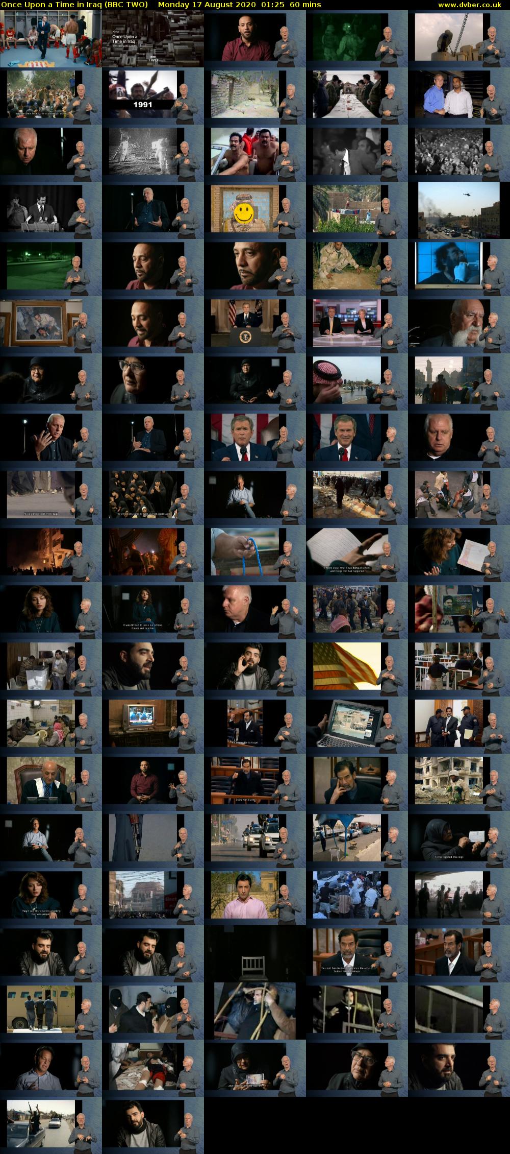 Once Upon a Time in Iraq (BBC TWO) Monday 17 August 2020 01:25 - 02:25