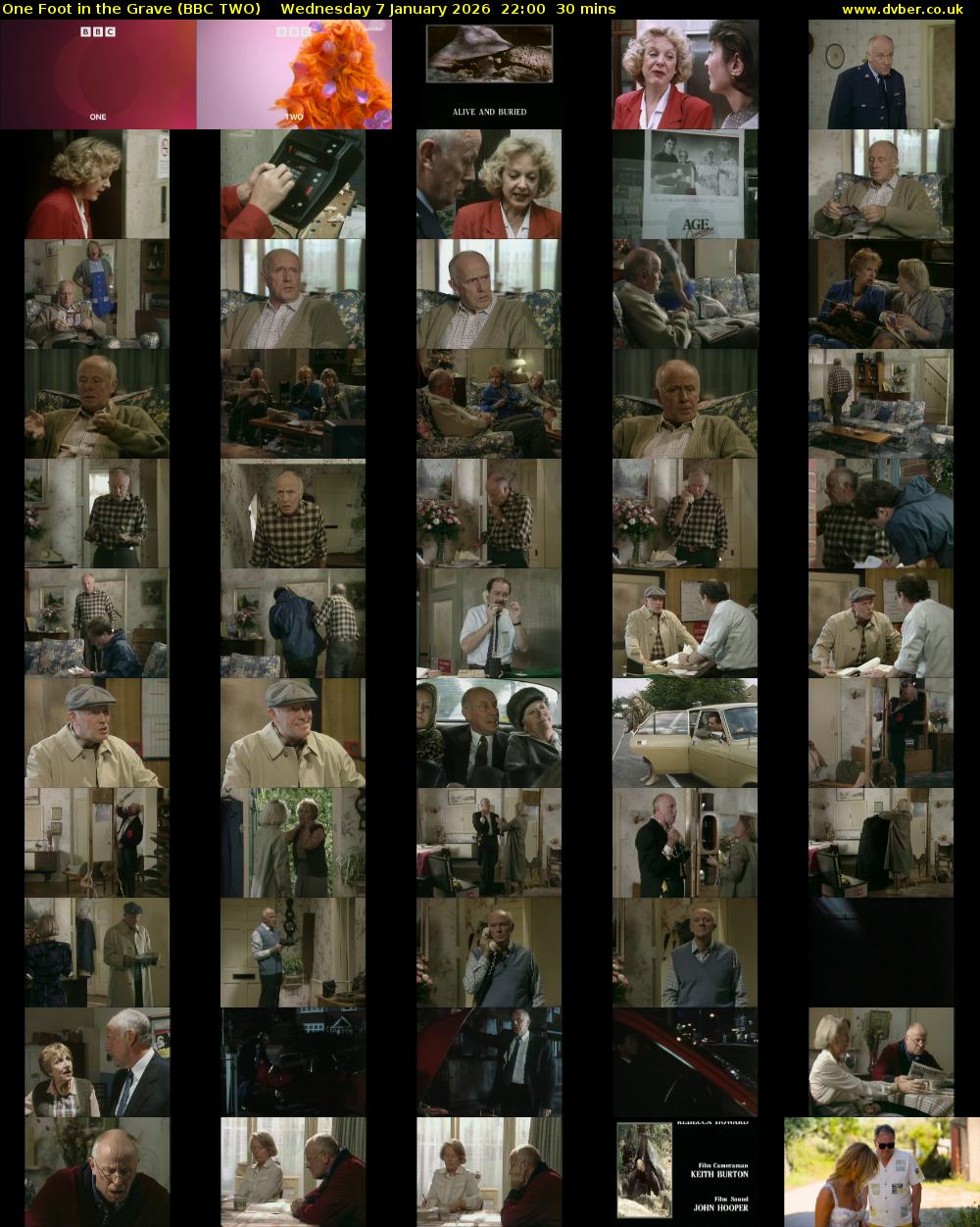 One Foot in the Grave (BBC TWO) Wednesday 7 January 2026 22:00 - 22:30