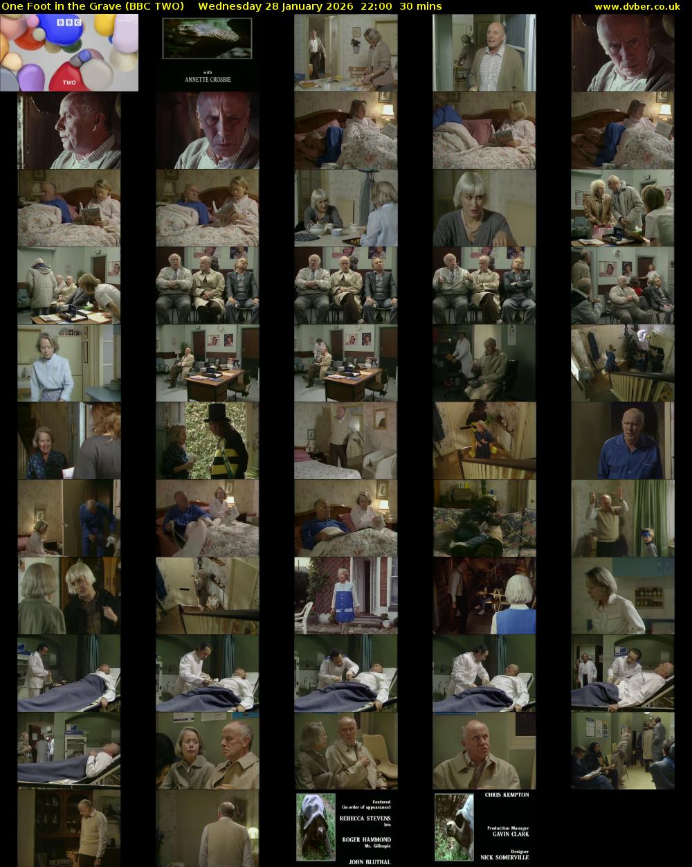 One Foot in the Grave (BBC TWO) Wednesday 28 January 2026 22:00 - 22:30