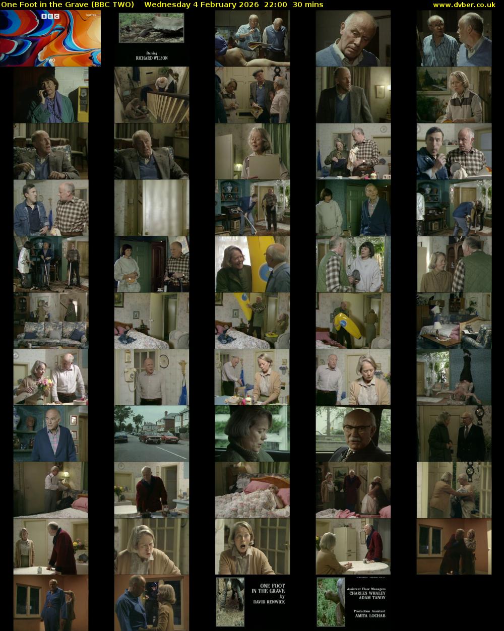 One Foot in the Grave (BBC TWO) Wednesday 4 February 2026 22:00 - 22:30