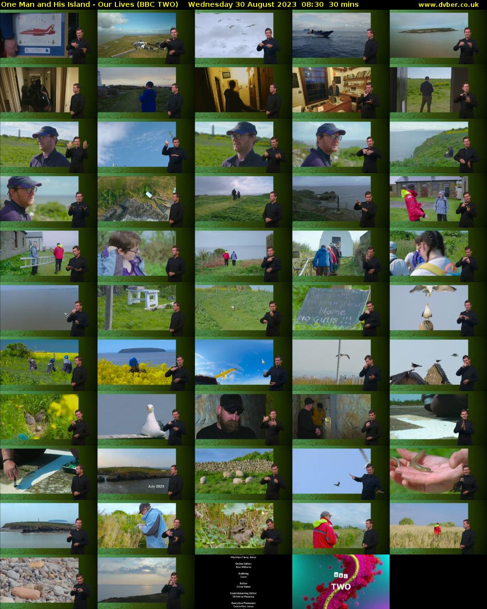 One Man and His Island - Our Lives (BBC TWO) Wednesday 30 August 2023 08:30 - 09:00