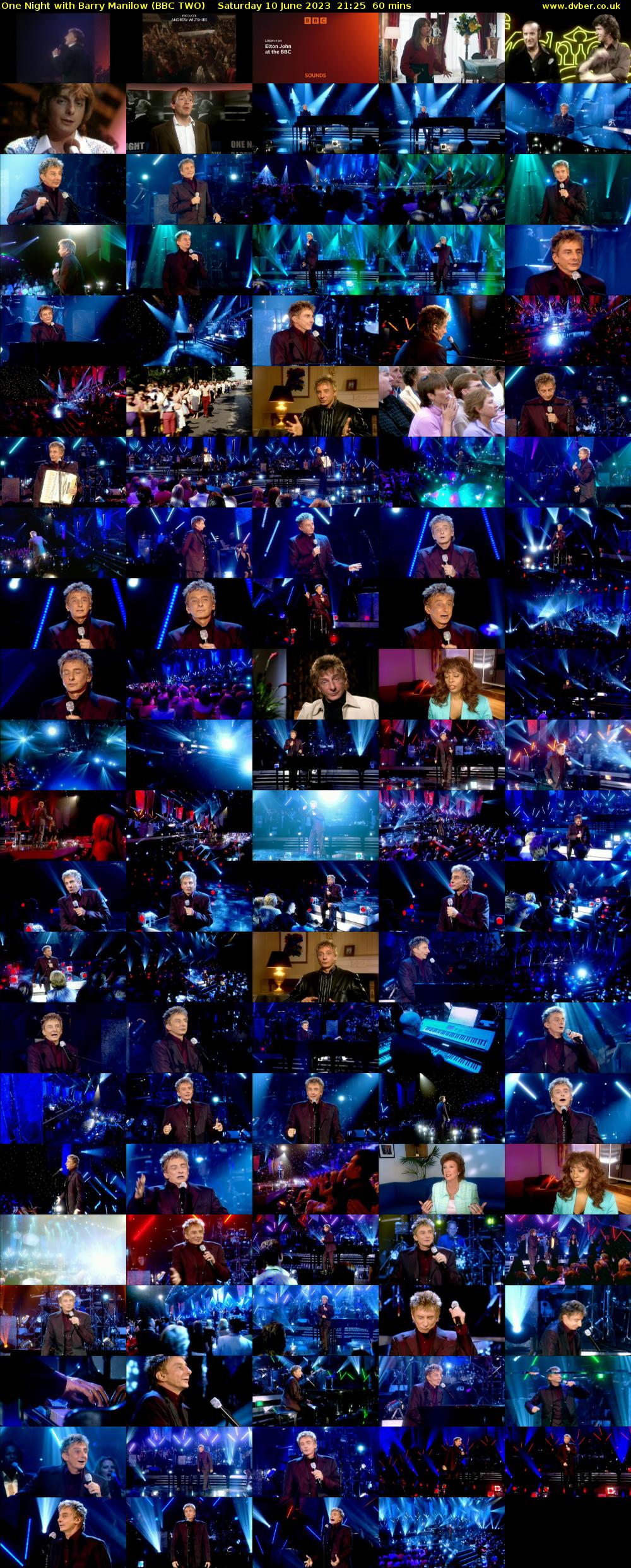 One Night with Barry Manilow (BBC TWO) Saturday 10 June 2023 21:25 - 22:25
