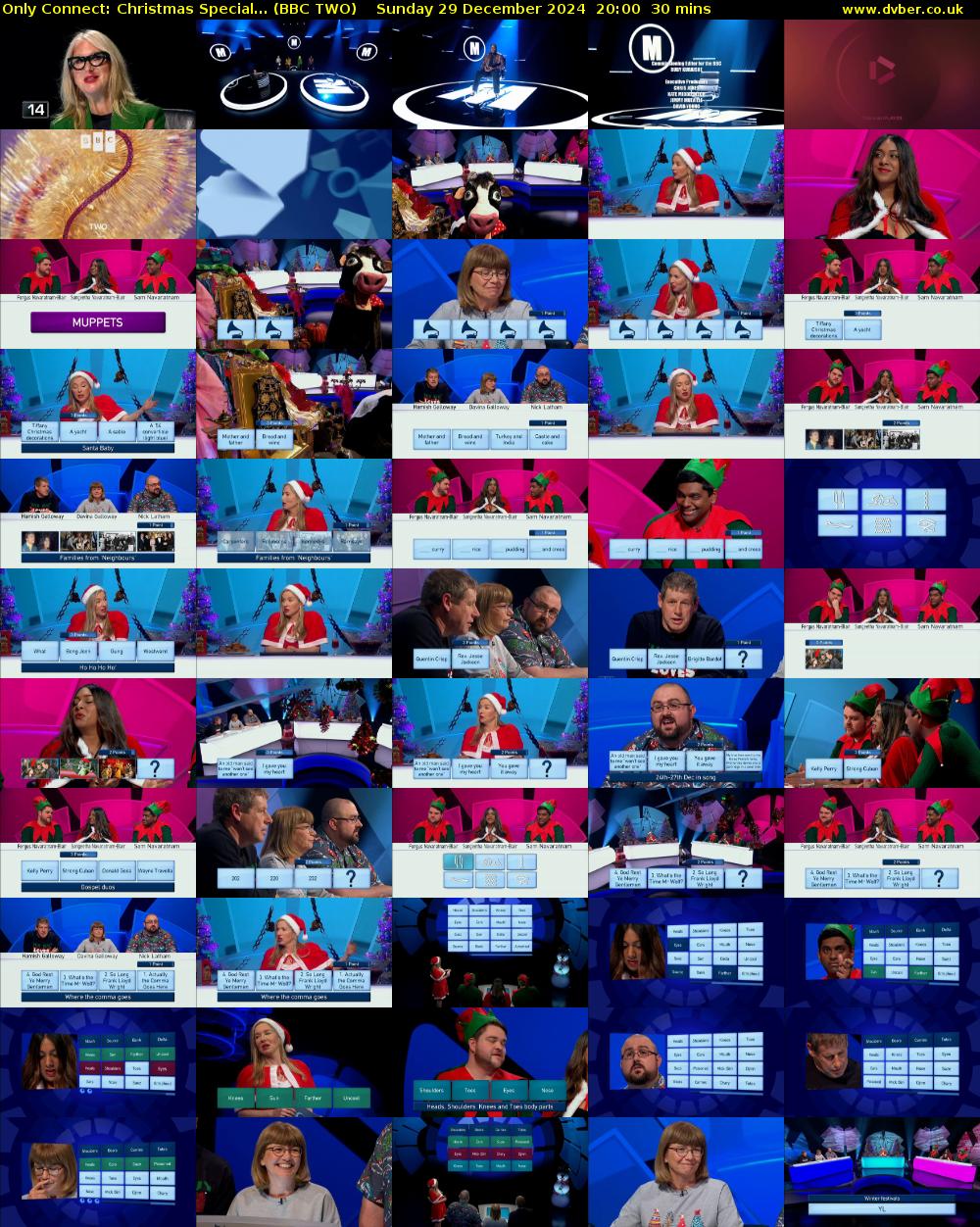 Only Connect: Christmas Special... (BBC TWO) Sunday 29 December 2024 20:00 - 20:30