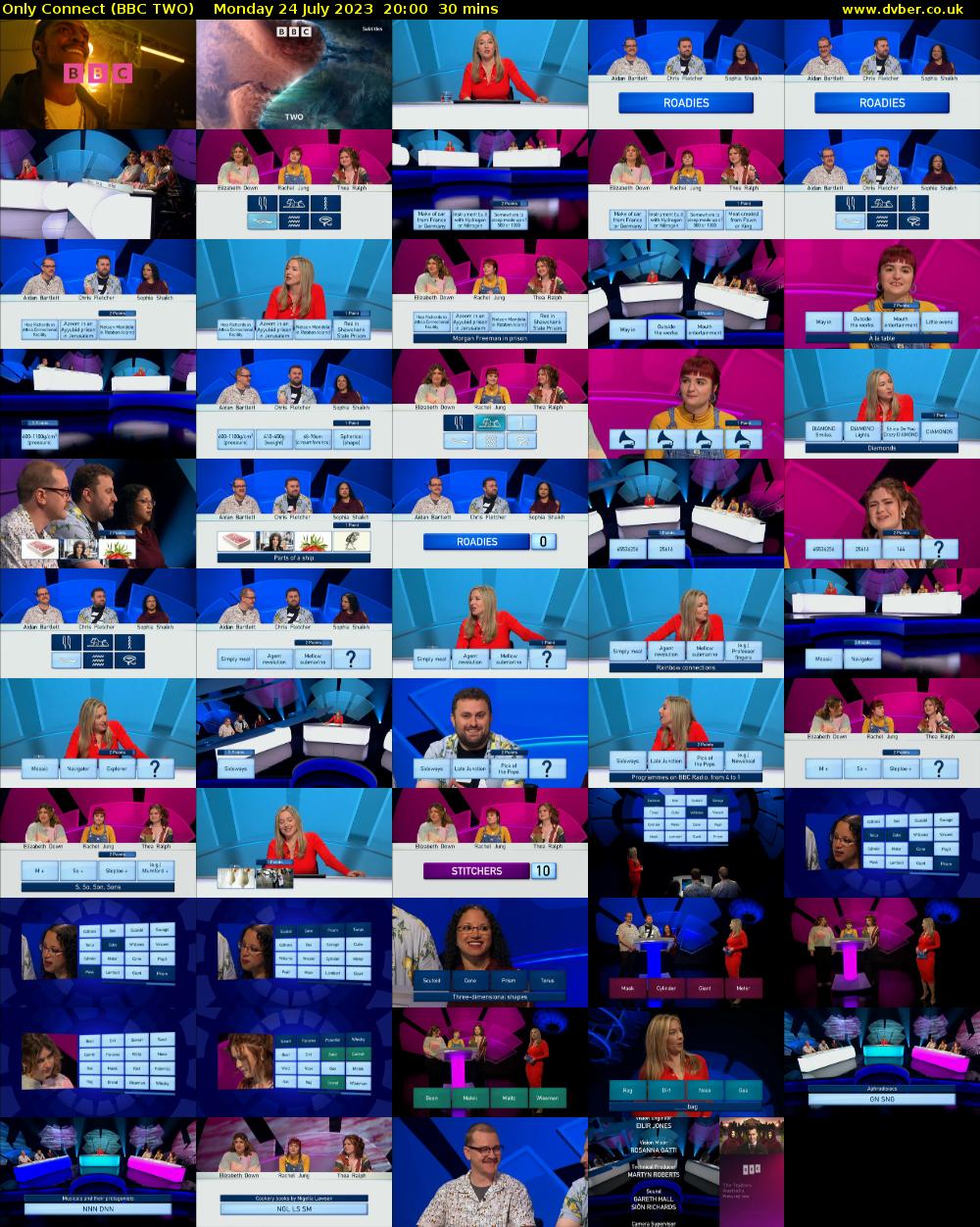 Only Connect (BBC TWO) Monday 24 July 2023 20:00 - 20:30