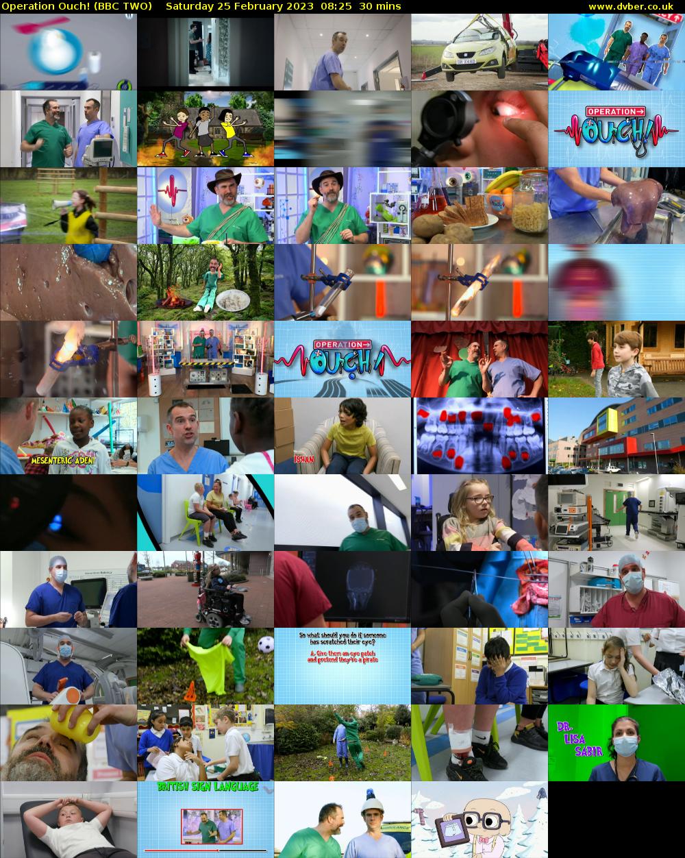 Operation Ouch! (BBC TWO) Saturday 25 February 2023 08:25 - 08:55