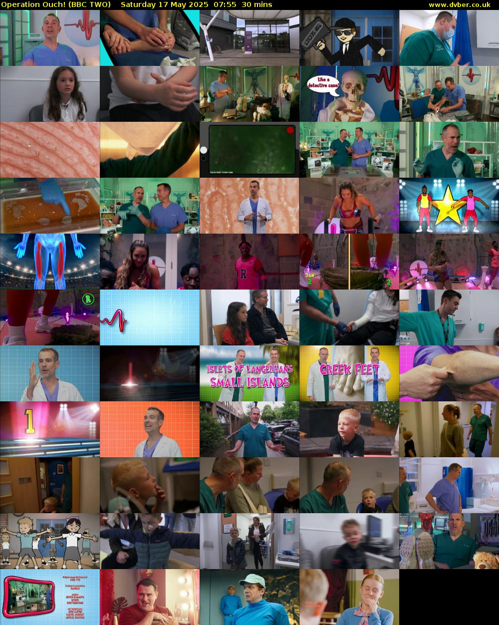 Operation Ouch! (BBC TWO) Saturday 17 May 2025 07:55 - 08:25