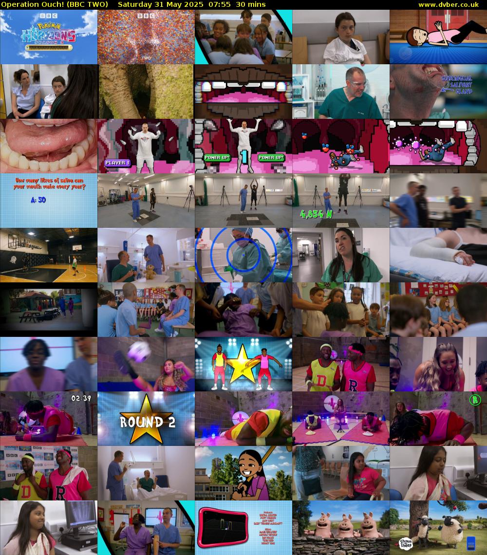 Operation Ouch! (BBC TWO) Saturday 31 May 2025 07:55 - 08:25