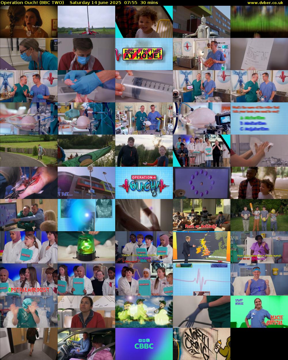 Operation Ouch! (BBC TWO) Saturday 14 June 2025 07:55 - 08:25