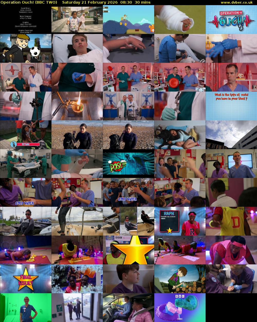 Operation Ouch! (BBC TWO) Saturday 21 February 2026 08:30 - 09:00