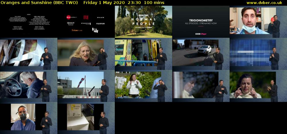 Oranges and Sunshine (BBC TWO) Friday 1 May 2020 23:30 - 01:10