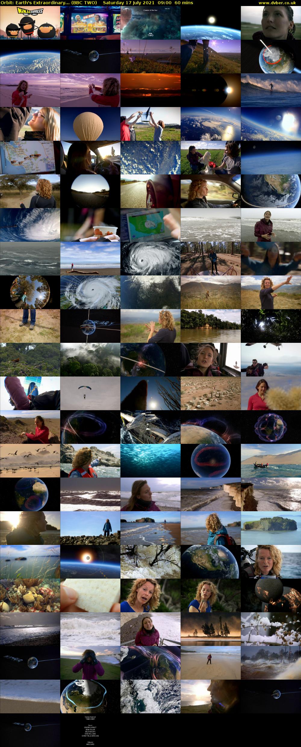 Orbit: Earth's Extraordinary... (BBC TWO) Saturday 17 July 2021 09:00 - 10:00