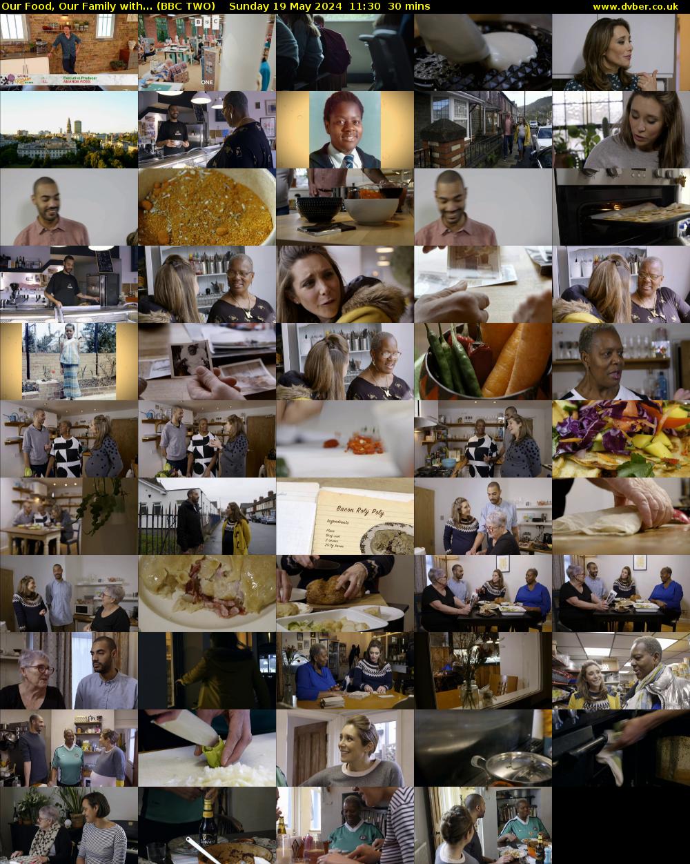 Our Food, Our Family with... (BBC TWO) Sunday 19 May 2024 11:30 - 12:00