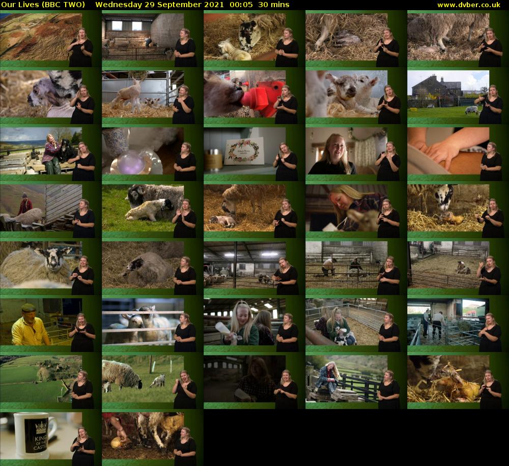 Our Lives (BBC TWO) Wednesday 29 September 2021 00:05 - 00:35