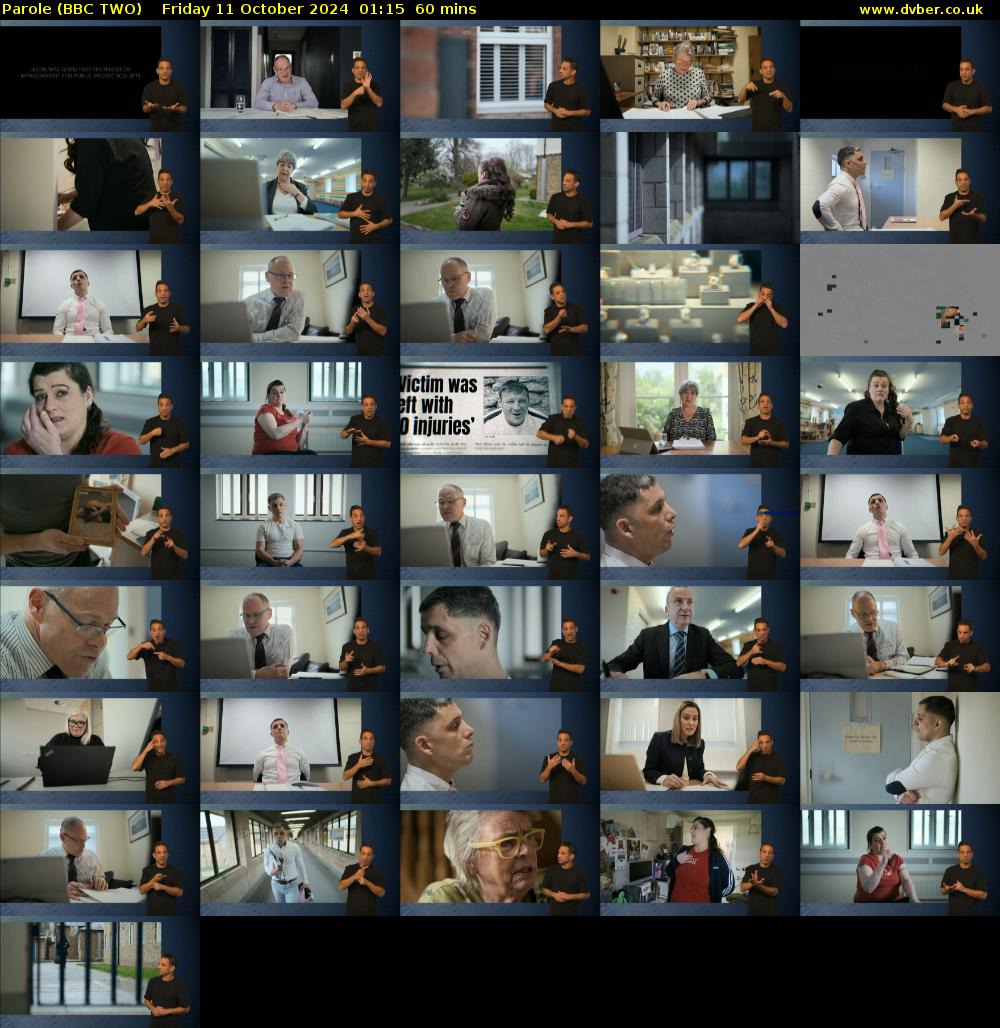 Parole (BBC TWO) Friday 11 October 2024 01:15 - 02:15