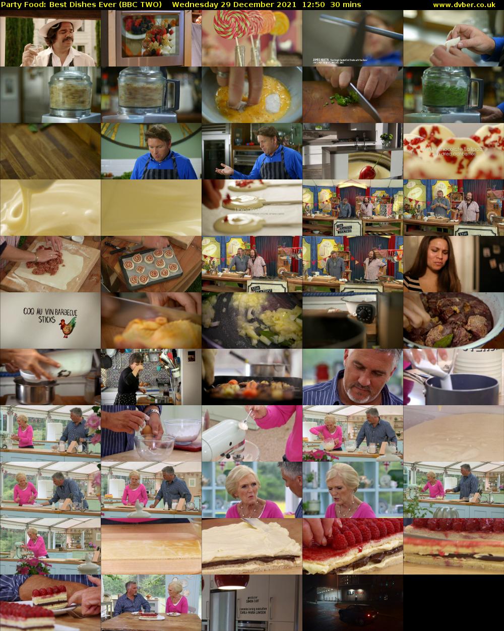 Party Food: Best Dishes Ever (BBC TWO) Wednesday 29 December 2021 12:50 - 13:20