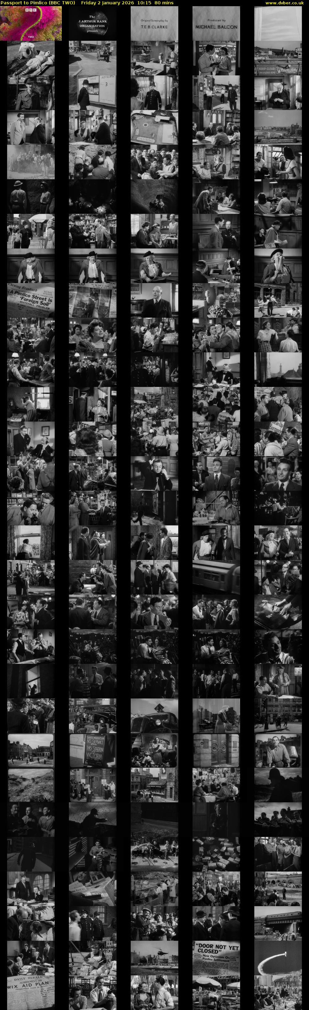 Passport to Pimlico (BBC TWO) Friday 2 January 2026 10:15 - 11:35