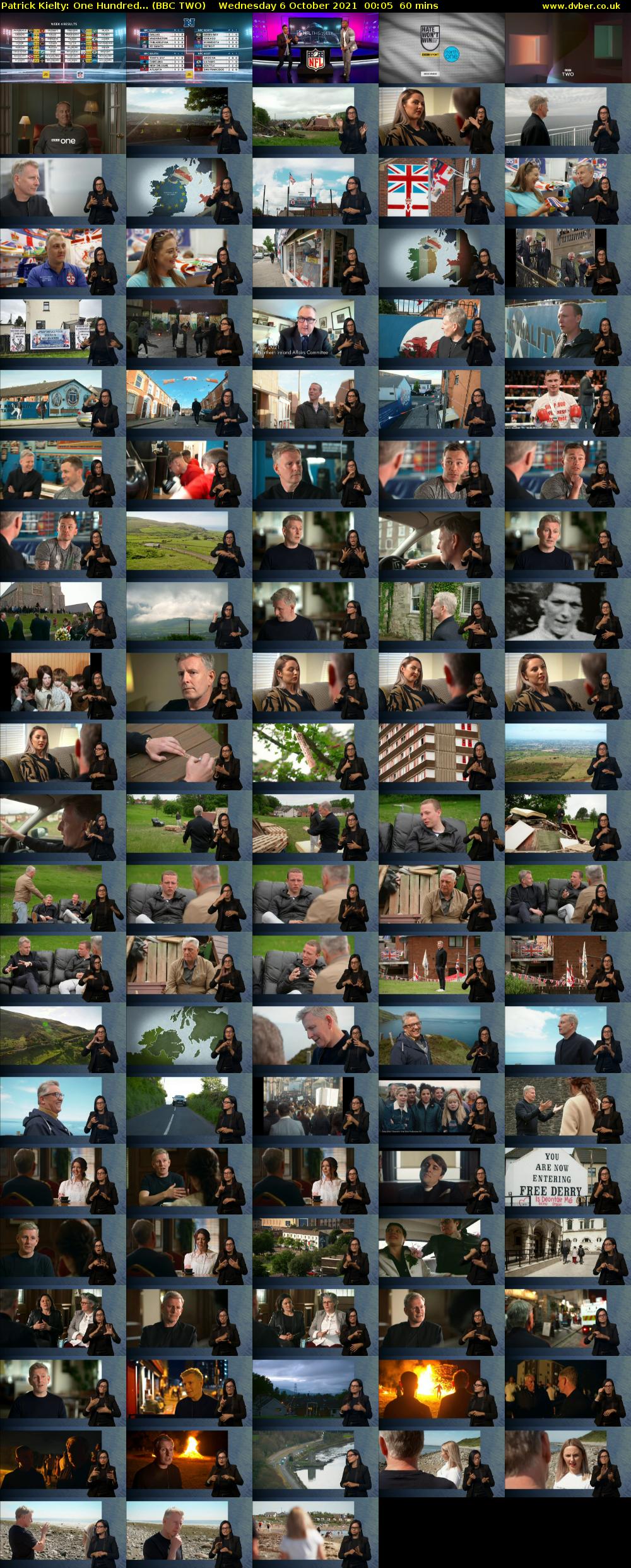 Patrick Kielty: One Hundred... (BBC TWO) Wednesday 6 October 2021 00:05 - 01:05