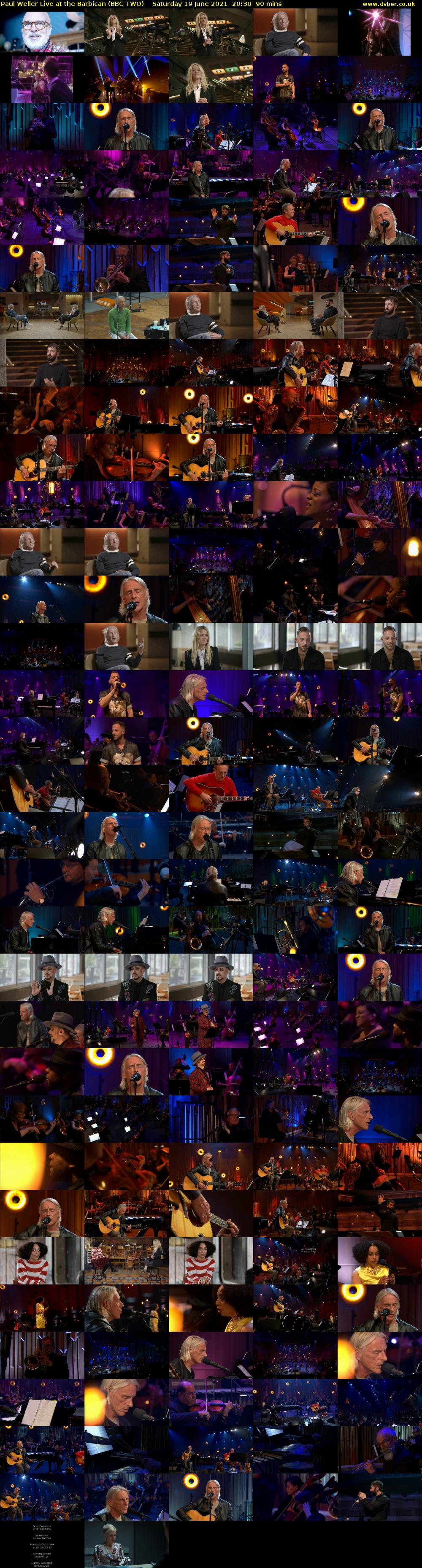 Paul Weller Live at the Barbican (BBC TWO) Saturday 19 June 2021 20:30 - 22:00